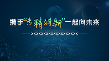 中國建設銀行攜手專精特新，一起向未來PPT高端